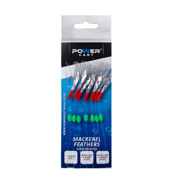 Silver-reflector-1 7 Hooks Mackerel Feathers (Silver Reflector)