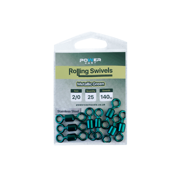 Rolling-Swivels-2.0-25-140 Power Rolling Swivels (Metallic Green)