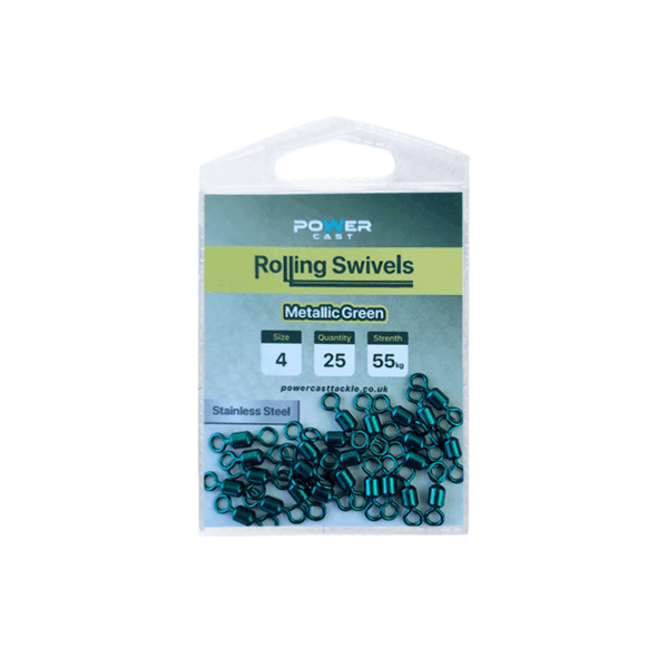 Rolling-Swivels-4-25-55 Power Rolling Swivels (Metallic Green)