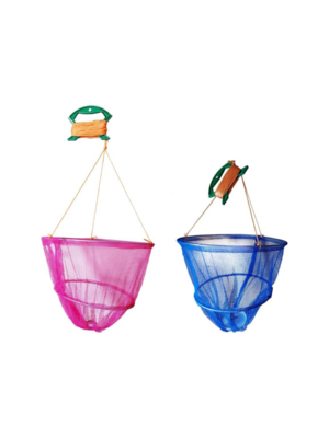 2-X-Beach-Summer-Activity-Crab-Drop-Net-for-Kids-(Pink-&-Blue)