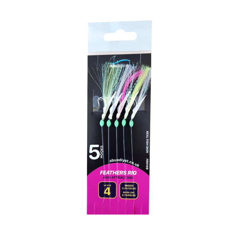 5 Hooks Feathers Rig