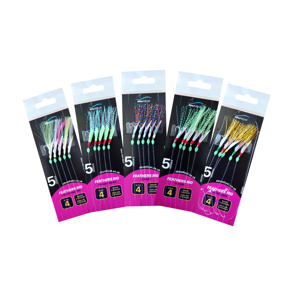 5 Hooks Feathers Rig