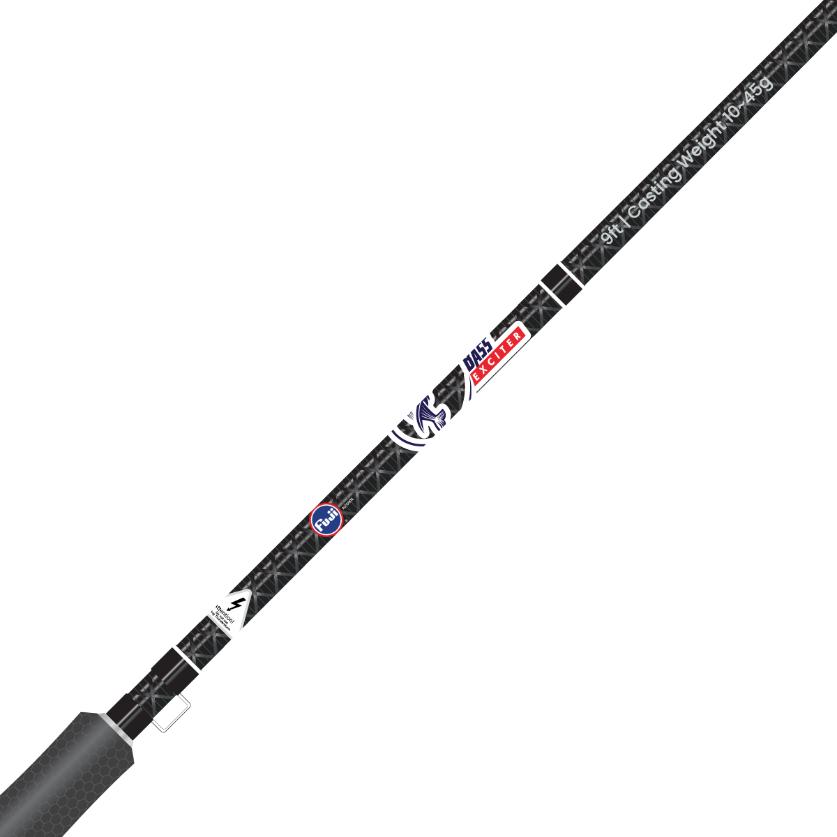 Bass Exciter Zzzip It Lure Rod (9ft, 2Pcs)