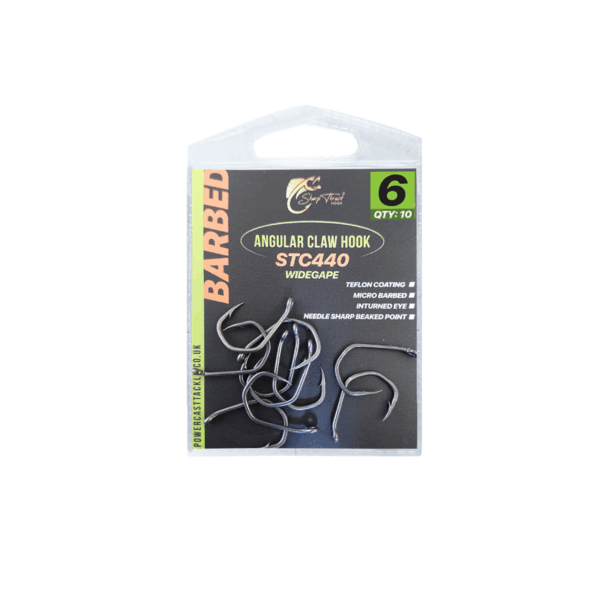 Sharp Thrust Wide Gape Angular Claw Carp Hooks -STC440 - Image 3